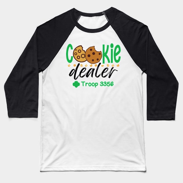 Cookie Dealer Girl Scout Baseball T-Shirt by JanaeLarson